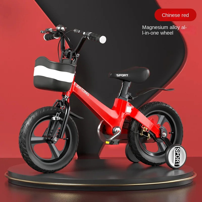 Children's Bicycle Boy Magnesium Alloy 3-6-7-10 Years Old Little Girl 4-8 Bicycle New Baby Medium And Large Children's Bicycle