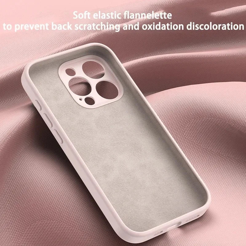 Liquid Silicone Magnetic Stand Case For iPhone 16 14 Plus 13 15 Pro Max 12 For Magsafe Wireless Charging Invisible Holder Cover